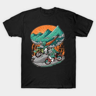 turtle biker artwork T-Shirt